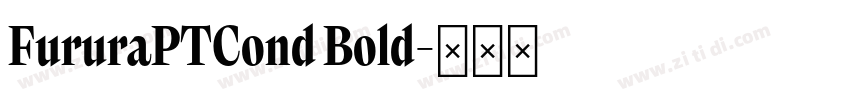 FururaPTCond Bold字体转换 FururaPTCond Bold字体转换